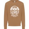 Apocalyptic Survival Skill Skull Gaming Mens Sweatshirt Jumper Caramel Latte
