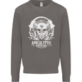 Apocalyptic Survival Skill Skull Gaming Mens Sweatshirt Jumper Charcoal