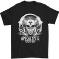 Apocalyptic Survival Skill Skull Gaming Mens T-Shirt Cotton Gildan Black