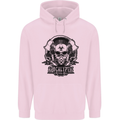 Apocalyptic Survival Skull Gamer Gaming Childrens Kids Hoodie Light Pink