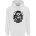 Apocalyptic Survival Skull Gamer Gaming Childrens Kids Hoodie White