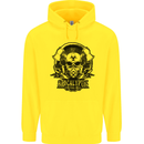 Apocalyptic Survival Skull Gamer Gaming Childrens Kids Hoodie Yellow