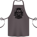 Apocalyptic Survival Skull Gamer Gaming Cotton Apron 100% Organic Dark Grey
