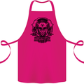 Apocalyptic Survival Skull Gamer Gaming Cotton Apron 100% Organic Pink