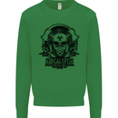 Apocalyptic Survival Skull Gamer Gaming Kids Sweatshirt Jumper Irish Green
