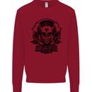 Apocalyptic Survival Skull Gamer Gaming Kids Sweatshirt Jumper Red