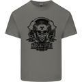 Apocalyptic Survival Skull Gamer Gaming Kids T-Shirt Childrens Charcoal