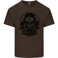 Apocalyptic Survival Skull Gamer Gaming Kids T-Shirt Childrens Chocolate