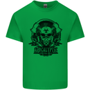 Apocalyptic Survival Skull Gamer Gaming Kids T-Shirt Childrens Irish Green