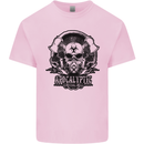 Apocalyptic Survival Skull Gamer Gaming Kids T-Shirt Childrens Light Pink