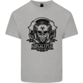 Apocalyptic Survival Skull Gamer Gaming Kids T-Shirt Childrens Sports Grey