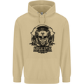 Apocalyptic Survival Skull Gamer Gaming Mens 80% Cotton Hoodie Sand