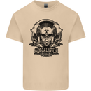 Apocalyptic Survival Skull Gamer Gaming Mens Cotton T-Shirt Tee Top Sand