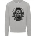Apocalyptic Survival Skull Gamer Gaming Mens Sweatshirt Jumper Sports Grey