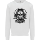 Apocalyptic Survival Skull Gamer Gaming Mens Sweatshirt Jumper White