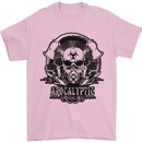 Apocalyptic Survival Skull Gamer Gaming Mens T-Shirt Cotton Gildan Light Pink