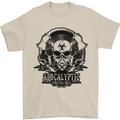 Apocalyptic Survival Skull Gamer Gaming Mens T-Shirt Cotton Gildan Sand