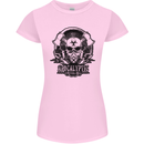 Apocalyptic Survival Skull Gamer Gaming Womens Petite Cut T-Shirt Light Pink