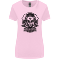 Apocalyptic Survival Skull Gamer Gaming Womens Wider Cut T-Shirt Light Pink