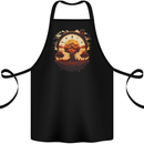 Apocalyptic Time Bomb Climate Change Gothic Cotton Apron 100% Organic Black