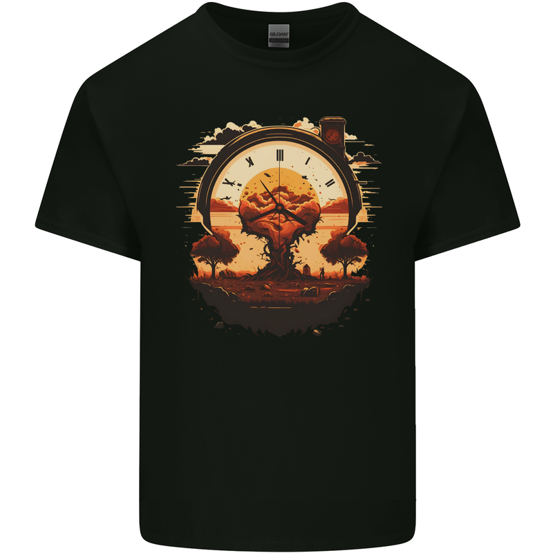 Apocalyptic Time Bomb Climate Change Gothic Kids T-Shirt Childrens Black