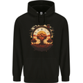 Apocalyptic Time Bomb Climate Change Gothic Mens 80% Cotton Hoodie Black