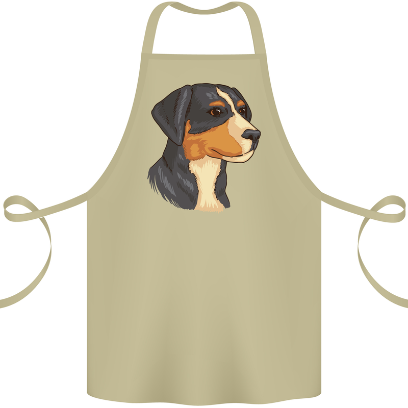 Appenzeller Sennenhund Dog Cotton Apron 100% Organic Khaki
