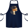 Appenzeller Sennenhund Dog Cotton Apron 100% Organic Navy Blue
