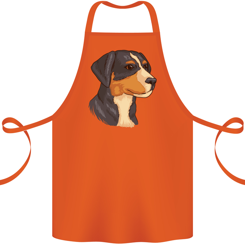 Appenzeller Sennenhund Dog Cotton Apron 100% Organic Orange