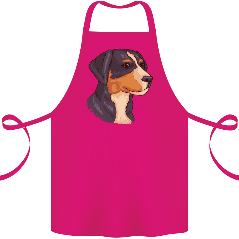 Appenzeller Sennenhund Dog Cotton Apron 100% Organic Pink