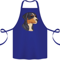 Appenzeller Sennenhund Dog Cotton Apron 100% Organic Royal Blue