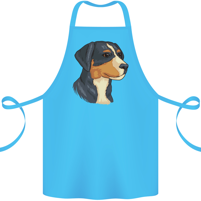 Appenzeller Sennenhund Dog Cotton Apron 100% Organic Turquoise