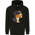 Appenzeller Sennenhund Dog Mens 80% Cotton Hoodie Black