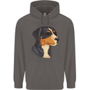 Appenzeller Sennenhund Dog Mens 80% Cotton Hoodie Charcoal