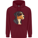 Appenzeller Sennenhund Dog Mens 80% Cotton Hoodie Maroon
