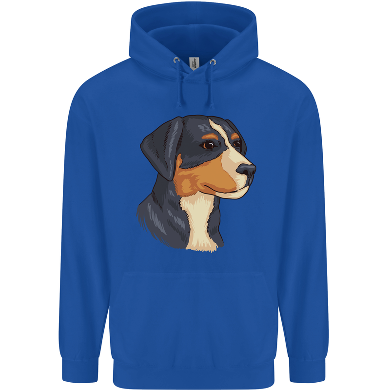 Appenzeller Sennenhund Dog Mens 80% Cotton Hoodie Royal Blue
