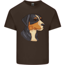 Appenzeller Sennenhund Dog Mens Cotton T-Shirt Tee Top Dark Chocolate