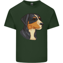 Appenzeller Sennenhund Dog Mens Cotton T-Shirt Tee Top Forest Green