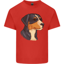 Appenzeller Sennenhund Dog Mens Cotton T-Shirt Tee Top Red