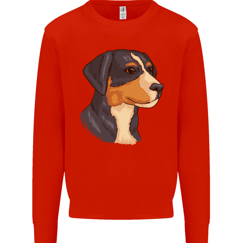 Appenzeller Sennenhund Dog Mens Sweatshirt Jumper Bright Red