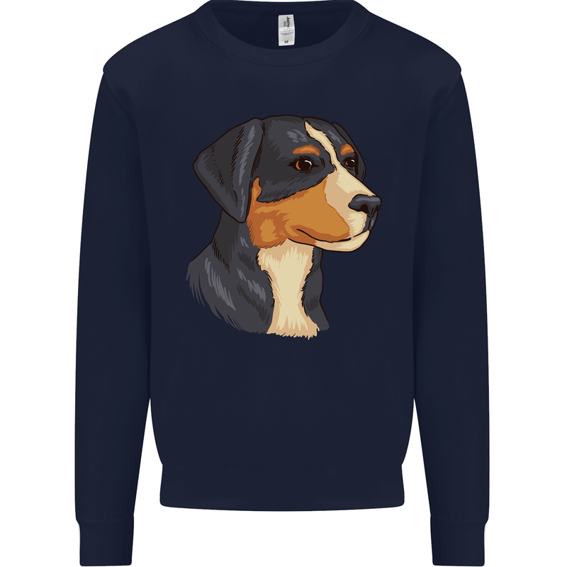 Appenzeller Sennenhund Dog Mens Sweatshirt Jumper Navy Blue