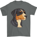 Appenzeller Sennenhund Dog Mens T-Shirt 100% Cotton Charcoal