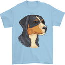 Appenzeller Sennenhund Dog Mens T-Shirt 100% Cotton Light Blue