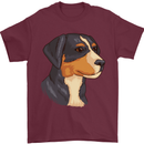 Appenzeller Sennenhund Dog Mens T-Shirt 100% Cotton Maroon