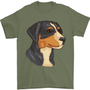 Appenzeller Sennenhund Dog Mens T-Shirt 100% Cotton Military Green