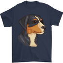 Appenzeller Sennenhund Dog Mens T-Shirt 100% Cotton Navy Blue