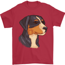 Appenzeller Sennenhund Dog Mens T-Shirt 100% Cotton Red