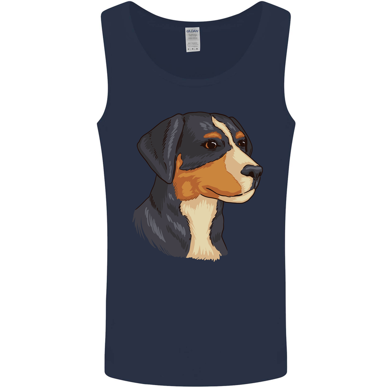 Appenzeller Sennenhund Dog Mens Vest Tank Top Navy Blue