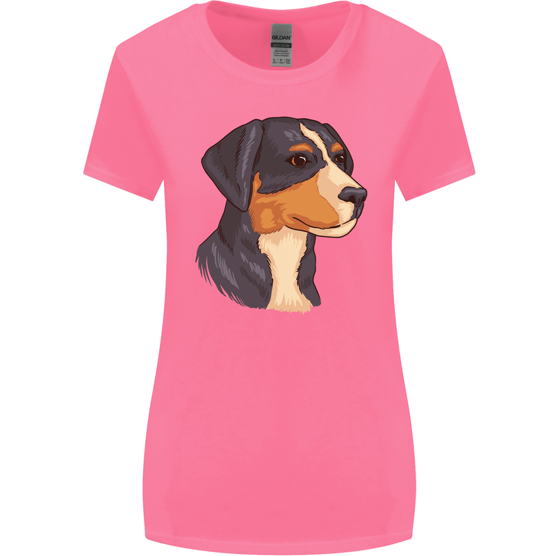 Appenzeller Sennenhund Dog Womens Wider Cut T-Shirt Azalea