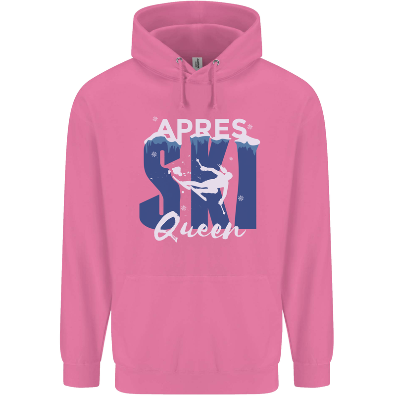 Apres Ski Queen Skiing Winter Sports Childrens Kids Hoodie Azalea